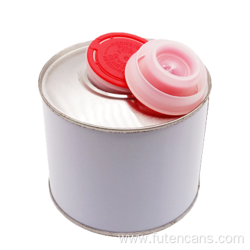 Custom print 1L Engine oil round tin can